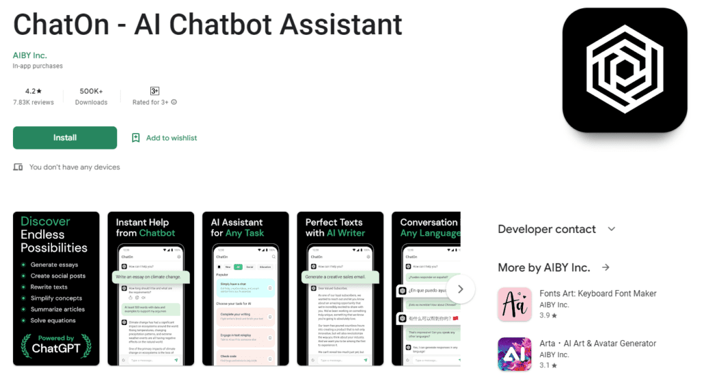 ChatOn - AI Chatbot Assistant