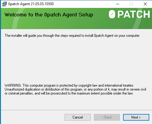 Install Opatch agent