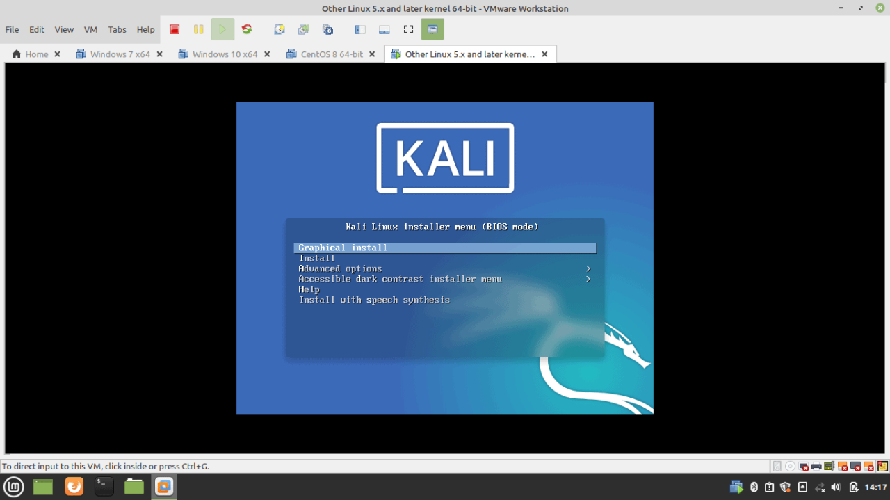 Kali Linux Installer Meu (BIOS Mode)
