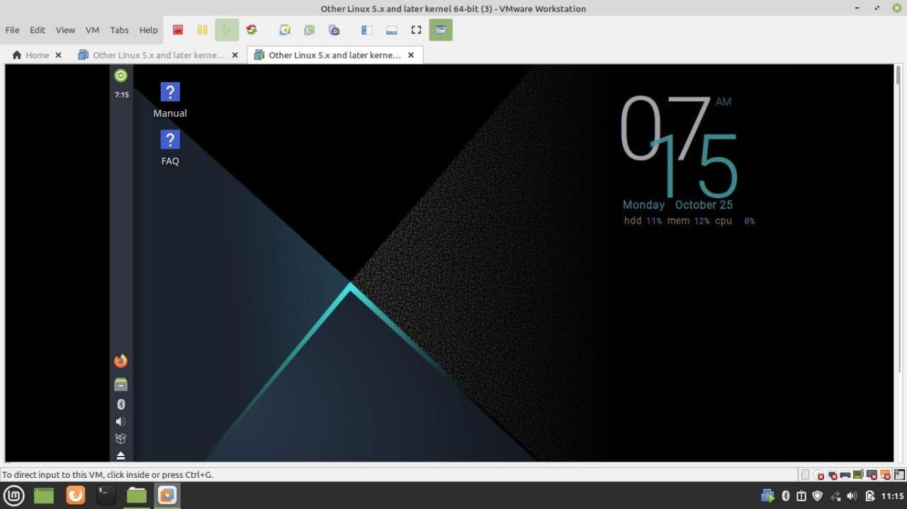 MX LINUX 19 Main Screen One