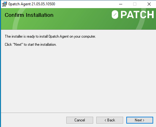 Opatch agent- Confirm installation