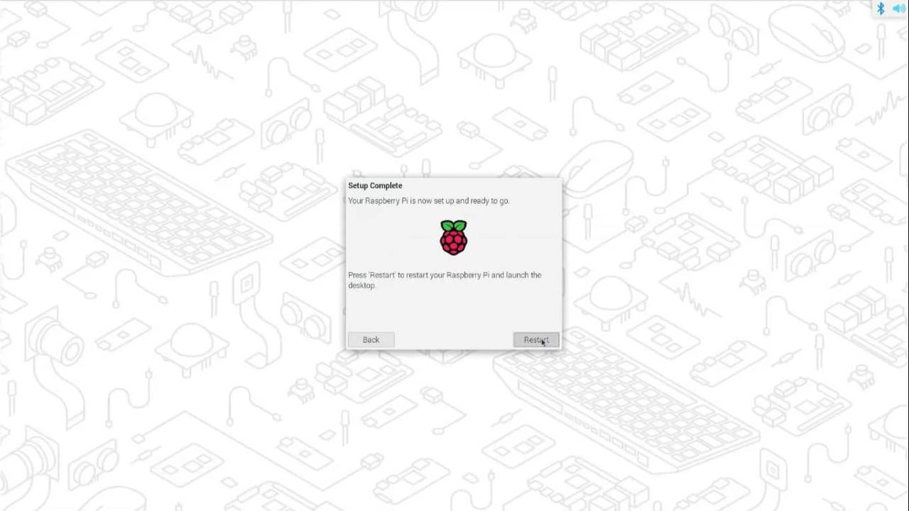 Reboot the Raspberry Pi
