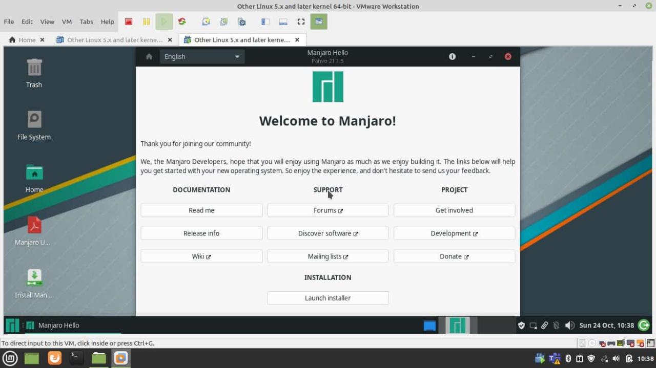 Welcome To Manjaro