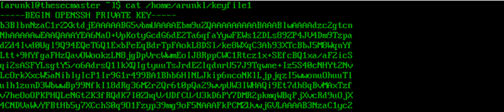 check the private SSH key