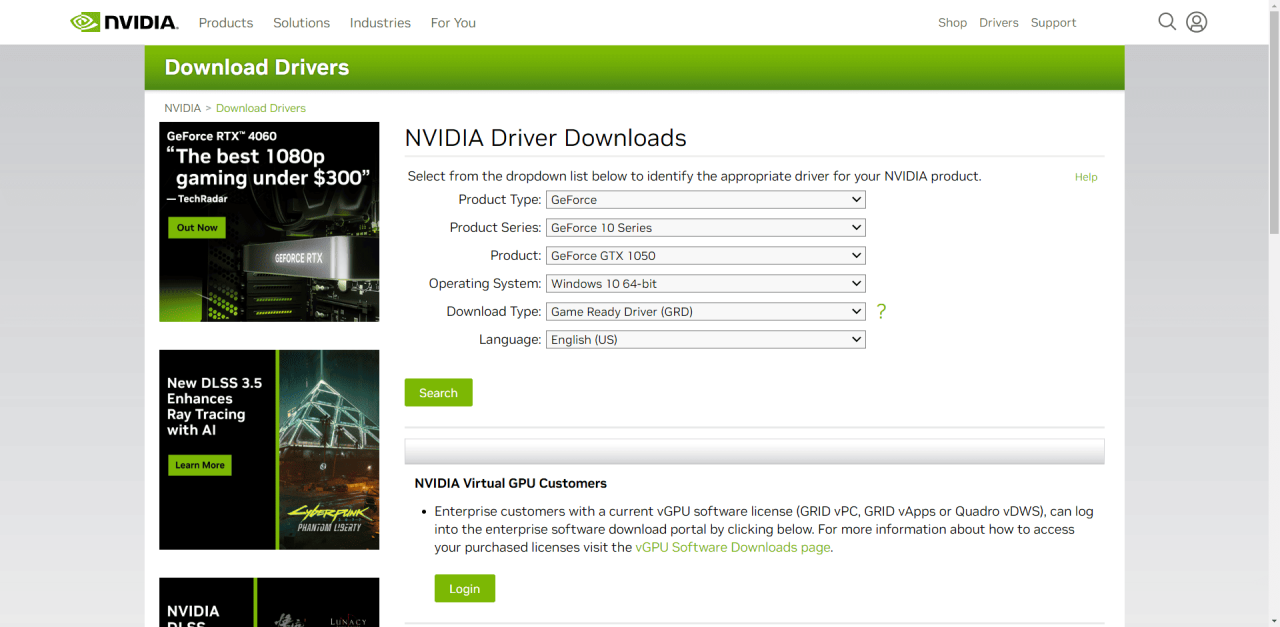 Install NVIDIA GPU Drivers
