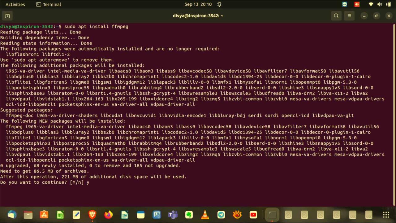 Install FFmpeg on Linux