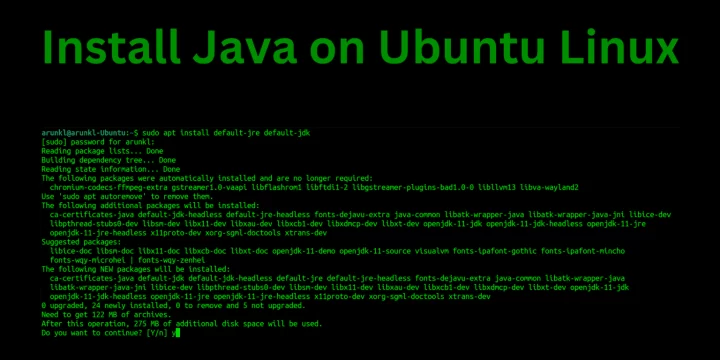 Step by Step Guide to Install Java on Ubuntu Linux